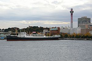 Hikawamaru and Marine tower