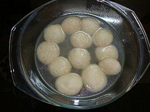 Homemade rasogolla