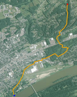 Kinney Run satellite map