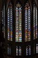 Koeln-Hohe Domkirche St Peter und Maria-Zentrum des Chorobergadens mit Koenigsfenstern