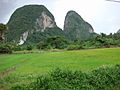 Limestone formations in Perlis