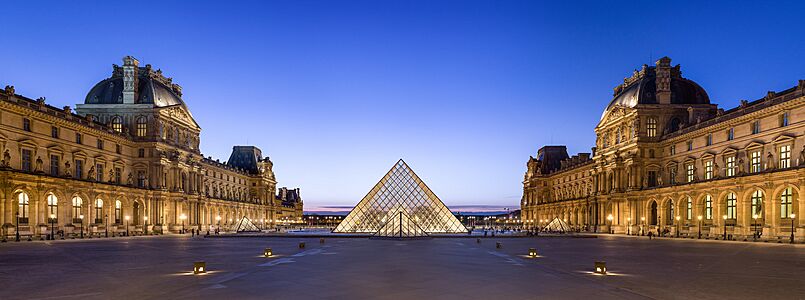 Louvre Courtyard, Looking West