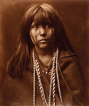 Mosa, Mohave girl, by Edward S. Curtis, 1903