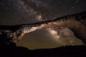 Night sky at Owachomo Bridge