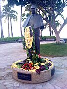 Prince Kuhio statue in Waikiki