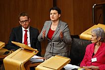 Ruth Davidson at FMQ, 2014