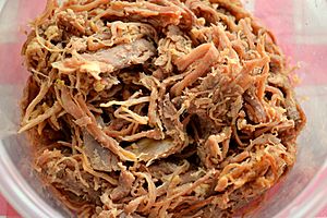 Shredded beef