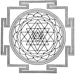 Sri Yantra 256bw