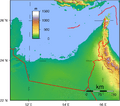 United Arab Emirates Topography