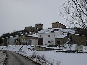 View of Carrias covered by snow, 2004