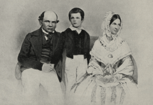 Vojtěch Lanna starší s rodinou - kvaš Josefa Kriehubera - 1847