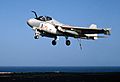 A-6E VA-34 landing on USS America (CV-66) 1983