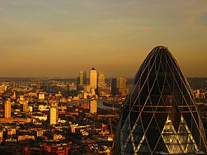 Canary Wharf and Gherkin