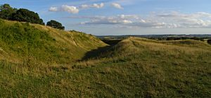 Entrance to Badbury Rings, 2010