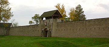 Fort de Chartres-front curtain and gatehouse