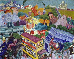 Gino Severini, 1911, Souvenirs de Voyage, oil on canvas, 47 x 75 cm, private collection