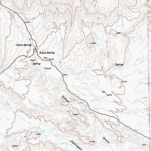 Topo Map of Glenn Springs, Texas