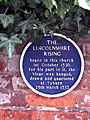 Lincolnshire Rising plaque, Louth