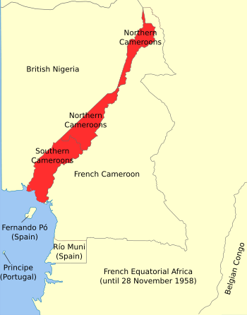 Location of Cameroon