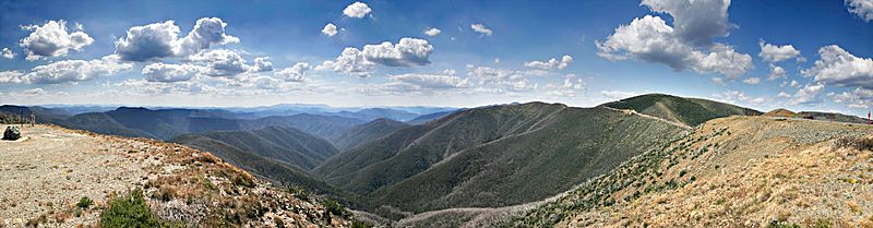 Mt hotham alpine range scenery