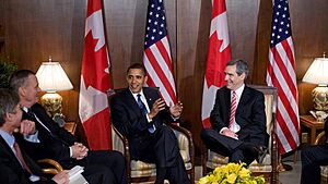 Obama and Ignatieff in Ottawa 2009