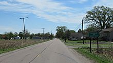 Scofield, MI road sign