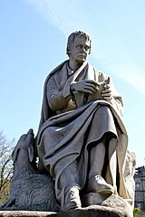 Sir Walter Scott statue at Scott Monument