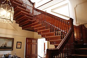 Tryon Palace grand staircase