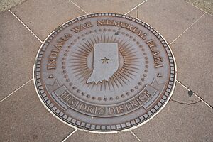 War Memorial Plaza marker