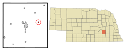 Location of Waco, Nebraska