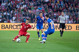 Adelino Vieirinha (L), Darijo Srna (C) - Croatia vs. Portugal, 10th June 2013