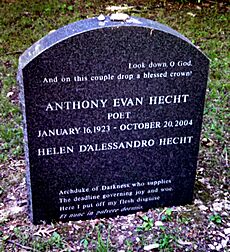 Anthony Hecht Grave - Bard College