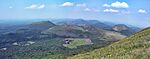 View of the Chaîne des Puys from Puy de Dôme.