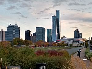 Downtown Edmonton with the Stantec Tower, and JW Marriott Hotel.