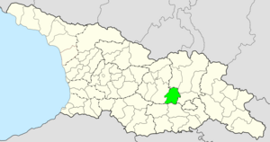 Location of Kaspi Municipality in Georgia