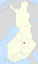 Location of Maaninka in Finland