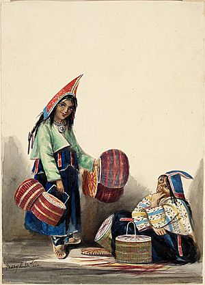 Mi'Kmaq Women Selling Baskets, Halifax, Nova Scotia