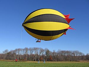 Skyacht personal blimp first flight