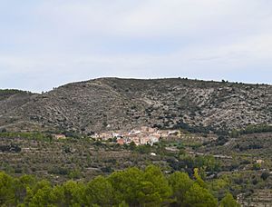 Vista de Tollos, el Comtat