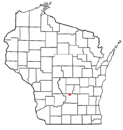 Location of Fort Winnebago, Wisconsin