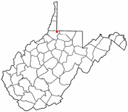 Location of Littleton, West Virginia