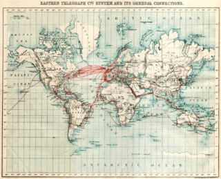 World map of telegraph density