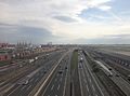 2014-05-07 16 27 05 View of the New Jersey Turnpike mainline from an airplane heading for Newark Airport-cropped