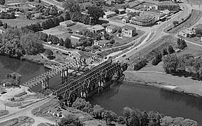 2 Dec 1955 Ngāruawāhia bridges