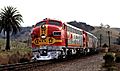 ATSF San Diegan heading South near Miramar, 1973