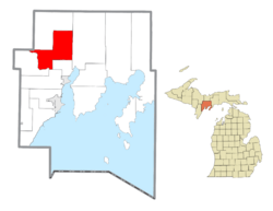 Location within Delta County