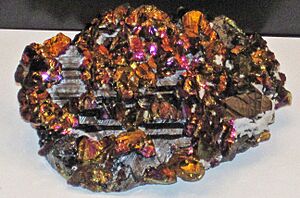 Chalcopyrite on sphalerite (Bolut Mine, Cavnic, Romania)