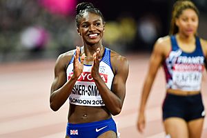 Dina Asher-Smith at London 2017