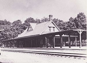 Framingham Centre station early photo