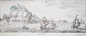 Gibraltar in 1654 (cropped)